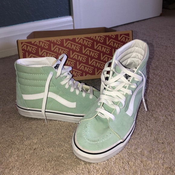 mint high top vans